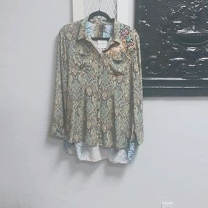 Aratta Silent Journey New long sleeve blouse S
